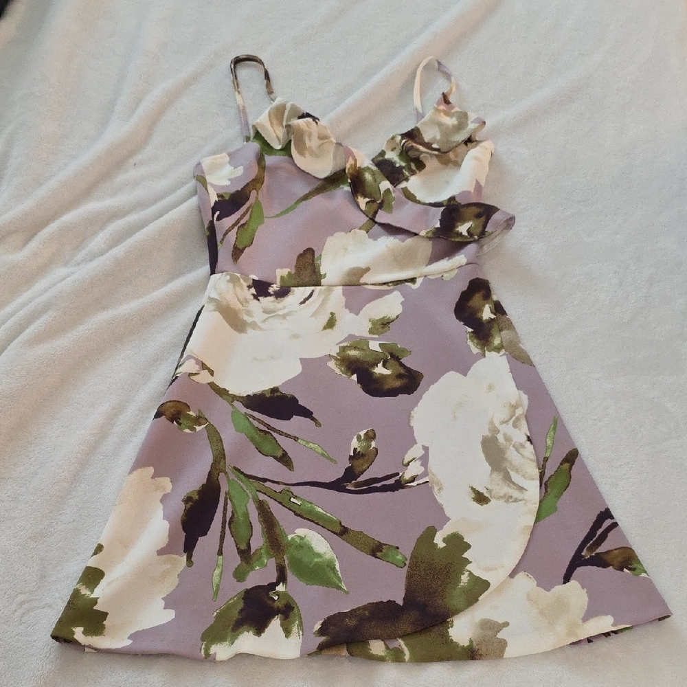 Love...Ady Cream and Lilac Dress